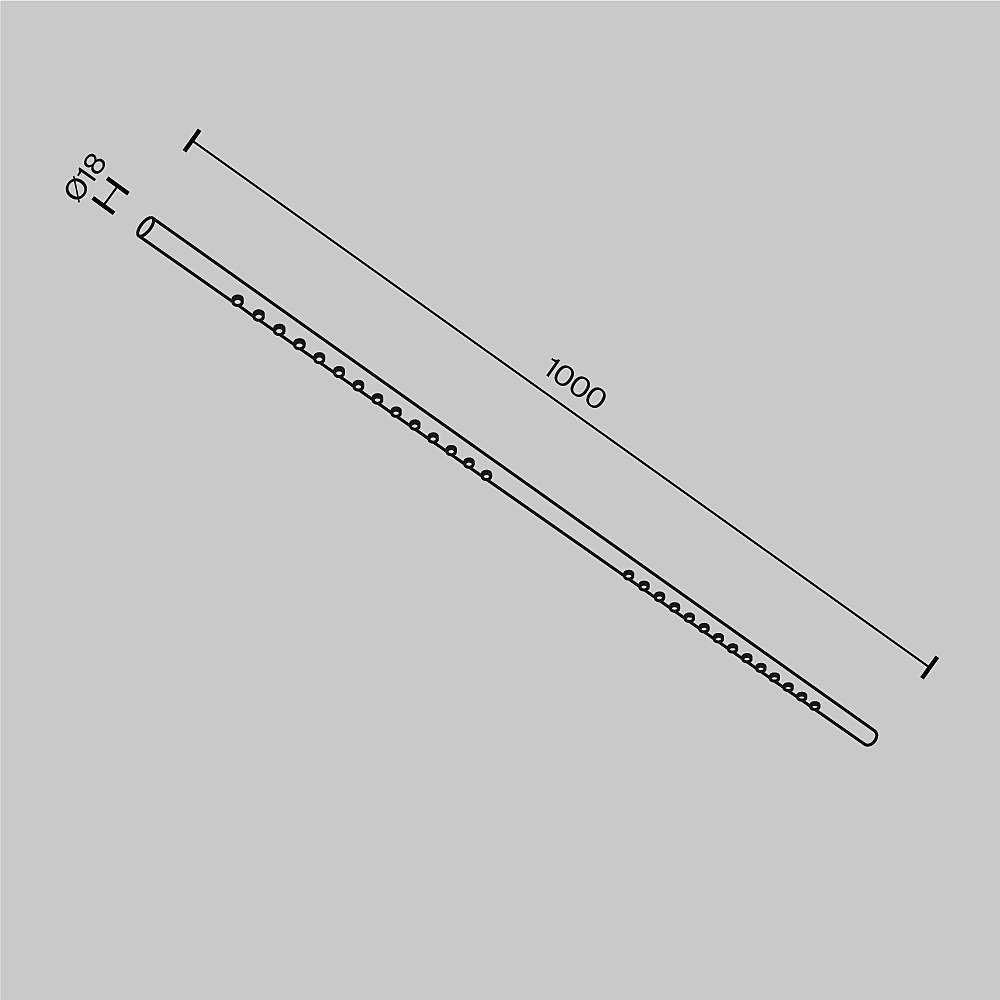 Светильник для штанговой системы освещения Axity Maytoni Points C101CL-L1000-24W3-6K-B