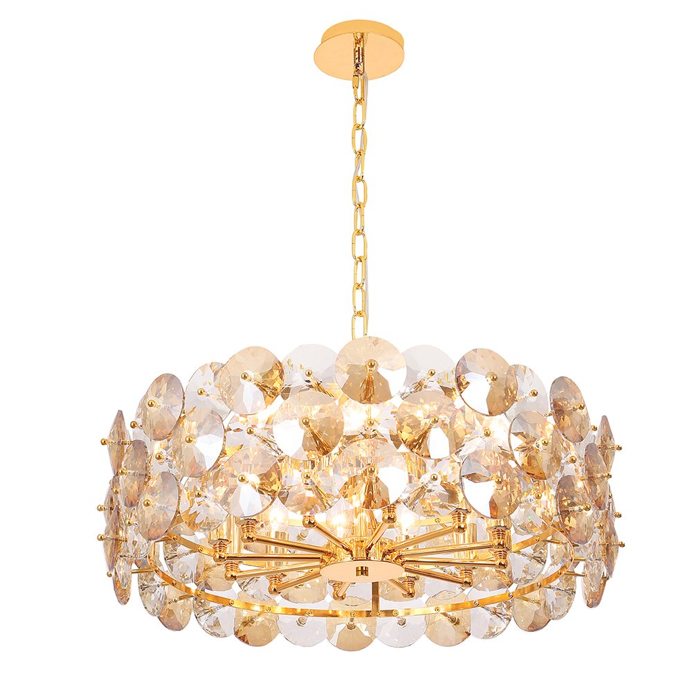 Подвесная люстра Crystal Lux Crystal CRYSTAL SP12 GOLD