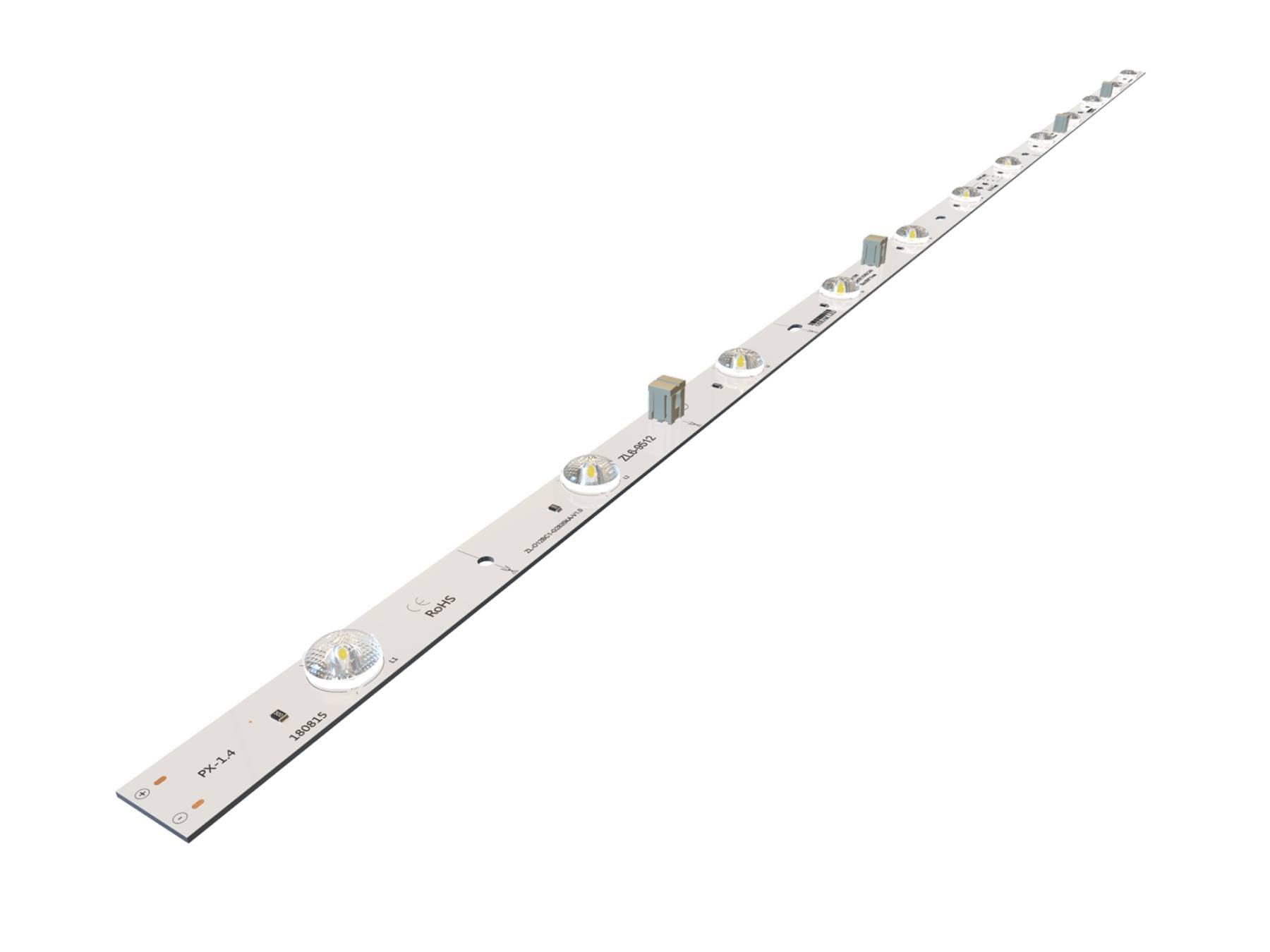00-00051187 Линейка, SMD2835, 12 LED/м, 12 Вт/м, 24В , IP20, 4000-4500К с коннекторами (кратно 10шт)