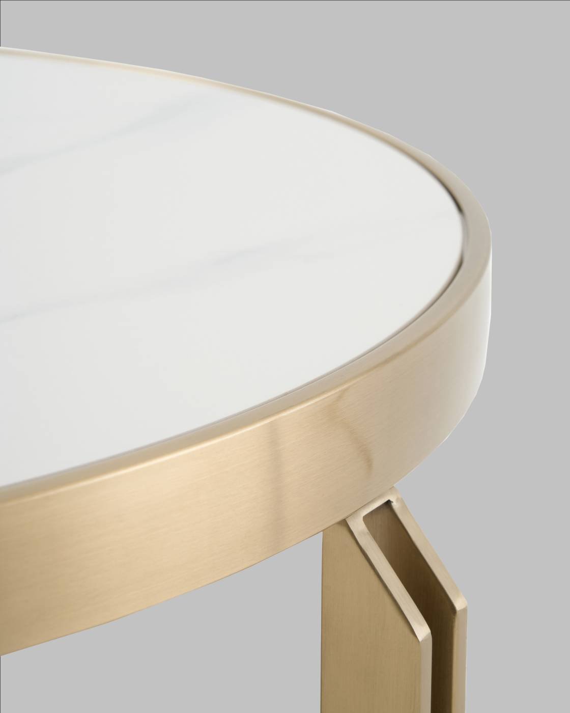 Журнальный стол Stool Group Калисто ECT-316-BRCG white/black