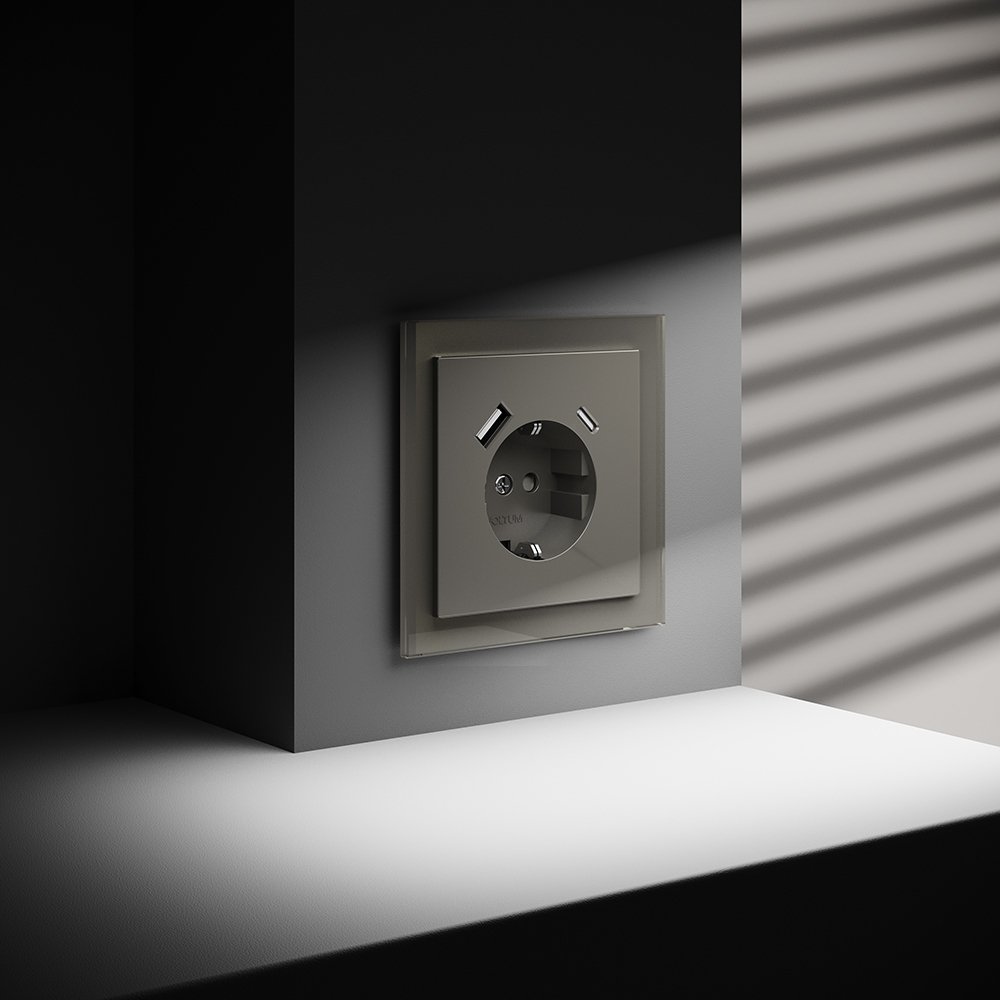 VLS040504 Розетка Voltum S70 VLS040504