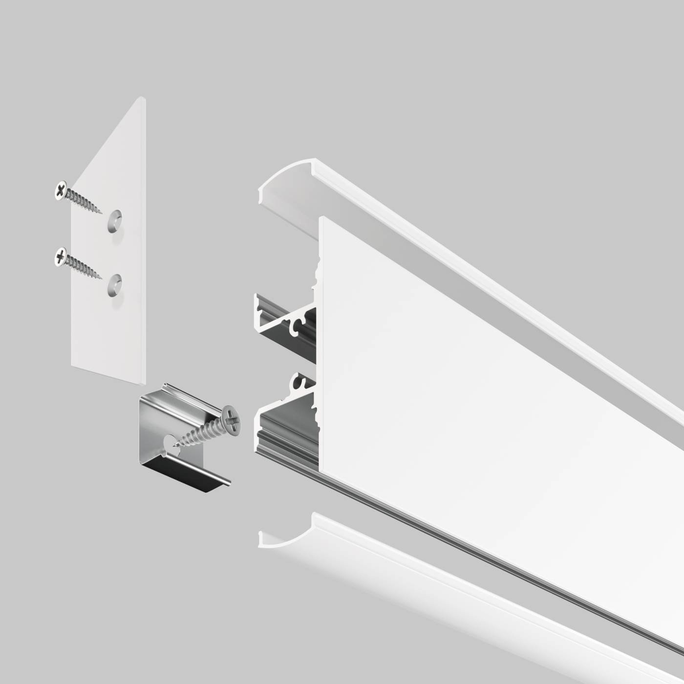 ALM-1848-W-2M Алюминиевый профиль накладной 18x48 Maytoni Алюминиевый профиль ALM-1848-W-2M
