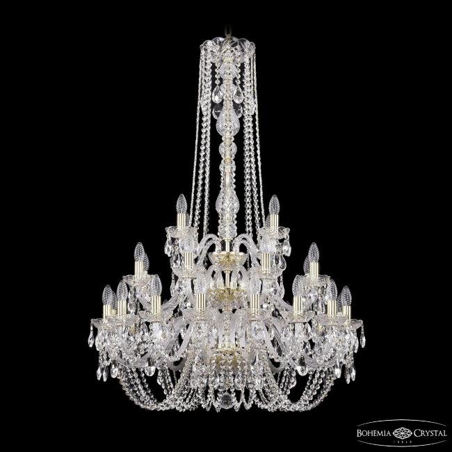 1402/16+8+4/300/h-123/3d G Подвесная хрустальная люстра 1402 Bohemia 1402/16+8+4/300/h-123/3d G