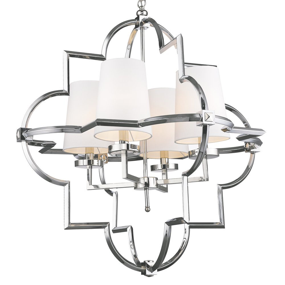 KM0728P-4L nickel Подвесная люстра Delight Collection Mandeville KM0728P-4L nickel