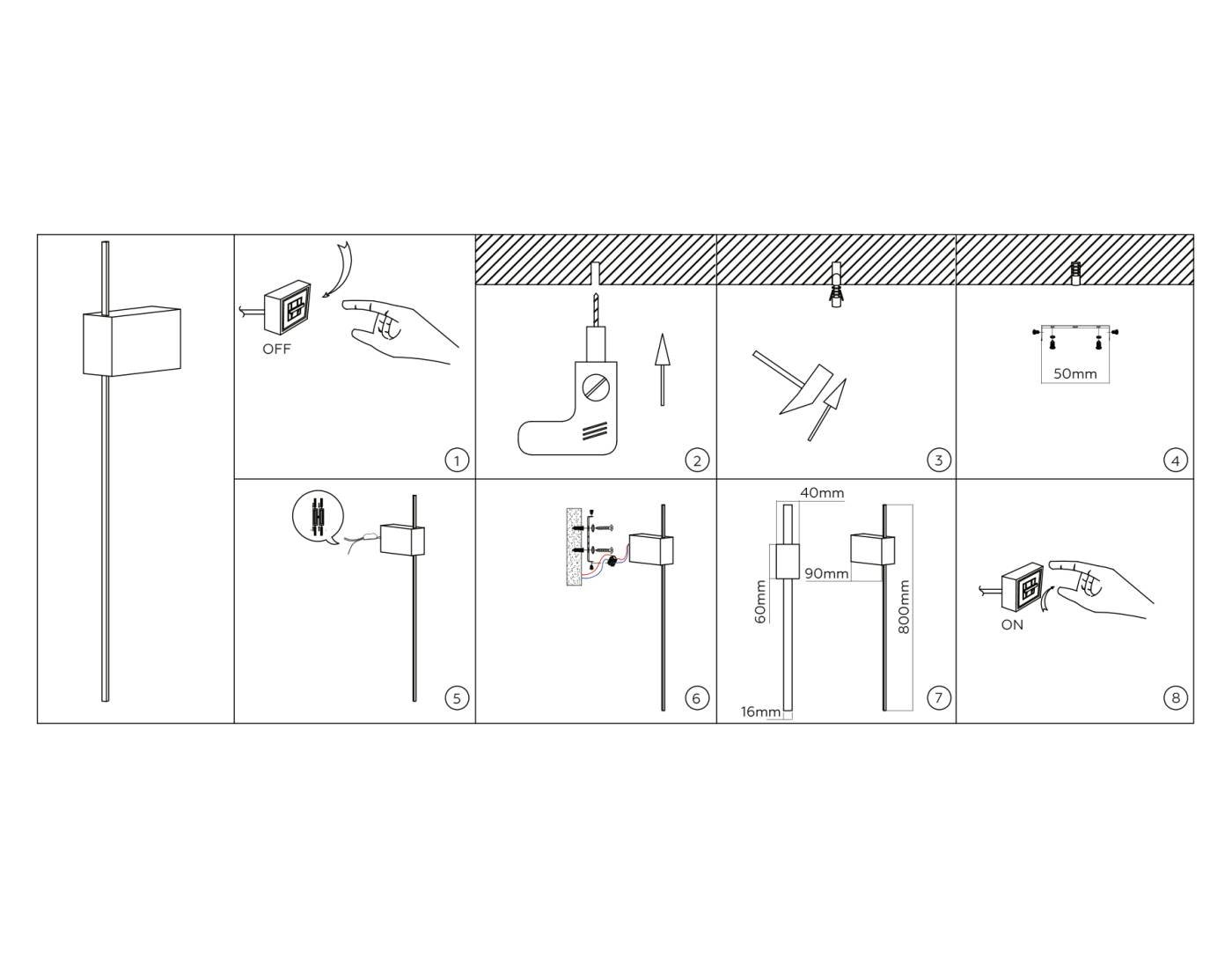 FL75819 Настенный светильник Stik Ambrella FL75819