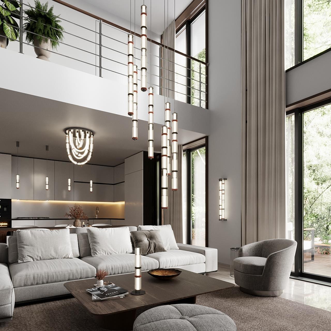 Потолочная люстра Odeon Light EXCLUSIVE Collier 5456/80CL