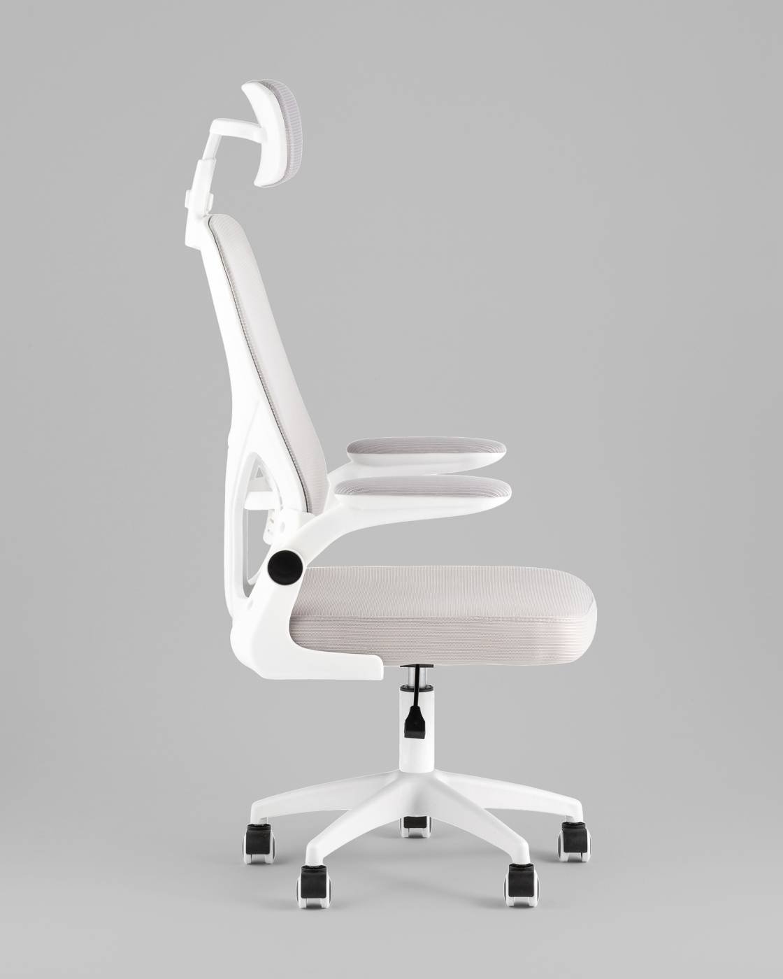OUE-2504-HR w.pl grey mesh Офисное кресло Stool Group OUE-2504-HR w.pl grey mesh