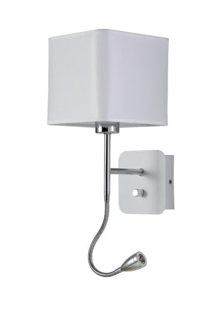 PACO AP2 CHROME/WHITE Настенное бра Crystal Lux Paco PACO AP2 CHROME/WHITE