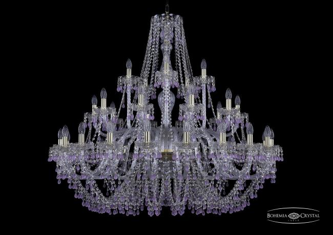Подвесная хрустальная люстра 1410 Bohemia 1410/20+10+5/460 G V7010