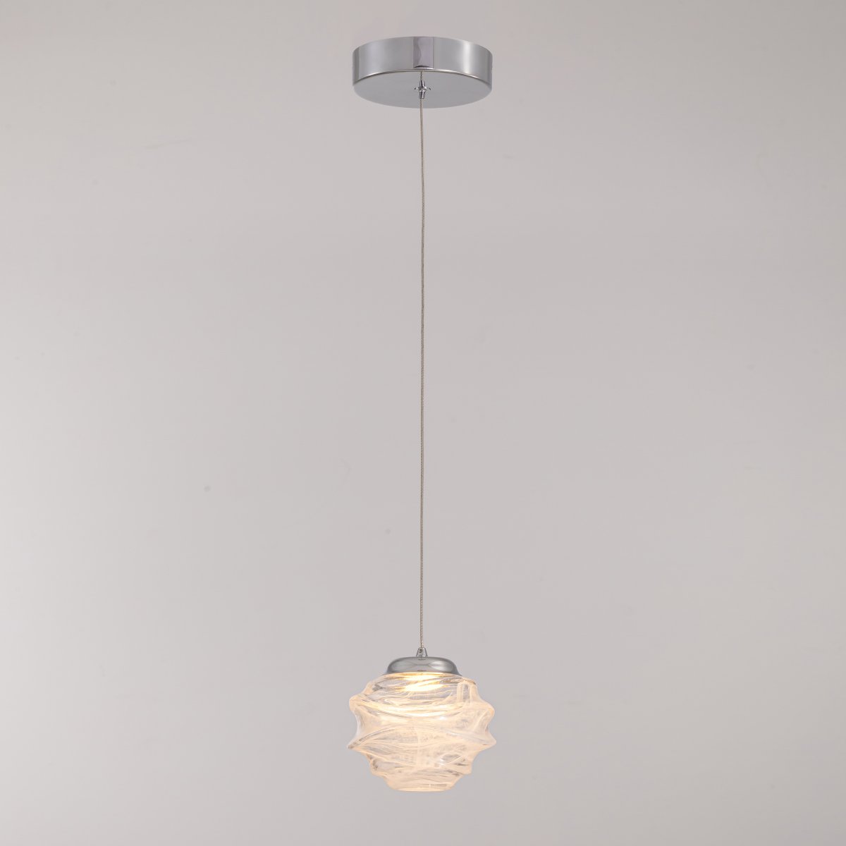 MD25030003-1A chrome/clear Светильник подвесной Delight Collection MD25030003 MD25030003-1A chrome/clear