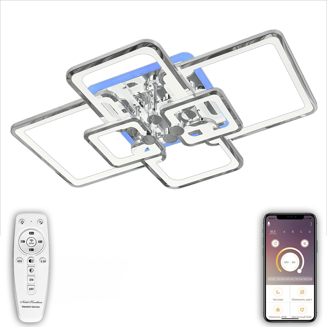 HIGH-TECH LED LAMPS 82017 Потолочная люстра Natali Kovaltseva HIGH-TECH LED LAMPS HIGH-TECH LED LAMPS 82017