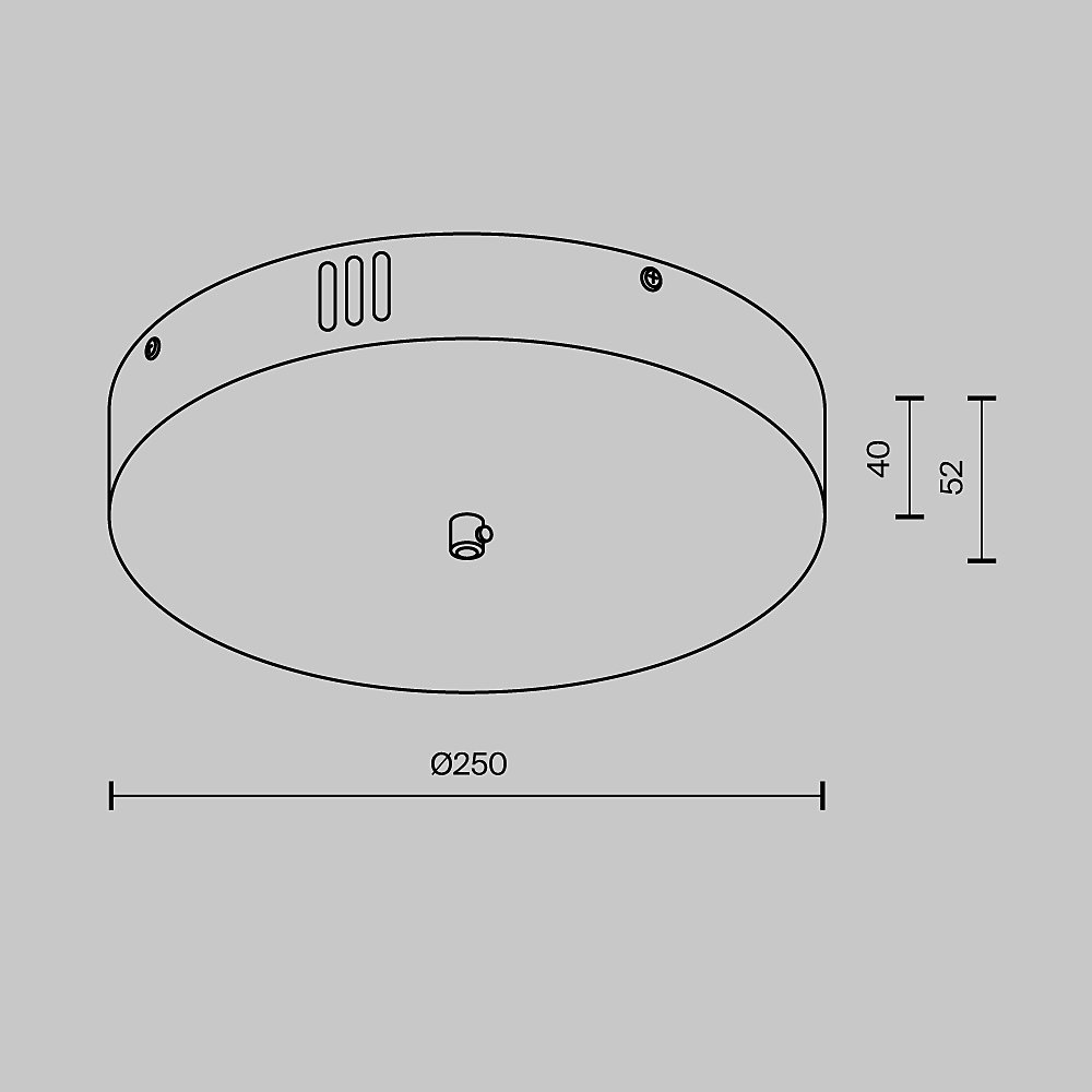 Потолочная чаша для ввода питания с блоком питания системы Shelf Maytoni Accessories for system Shelf CA031B-B