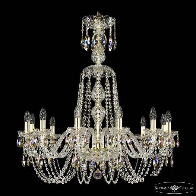 Подвесная хрустальная люстра 1402 Bohemia 1402/12/300/XL-90 G K801
