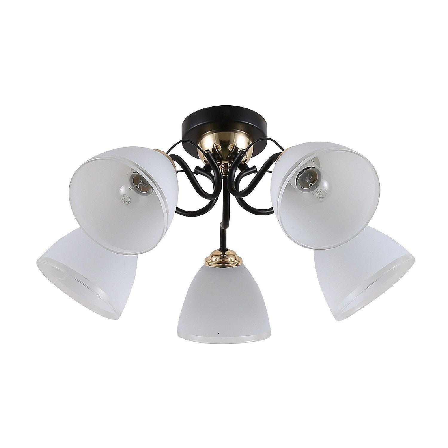 12182/5MBK+FGD WT Потолочная люстра ЭкономСвет 12182 12182/5MBK+FGD WT