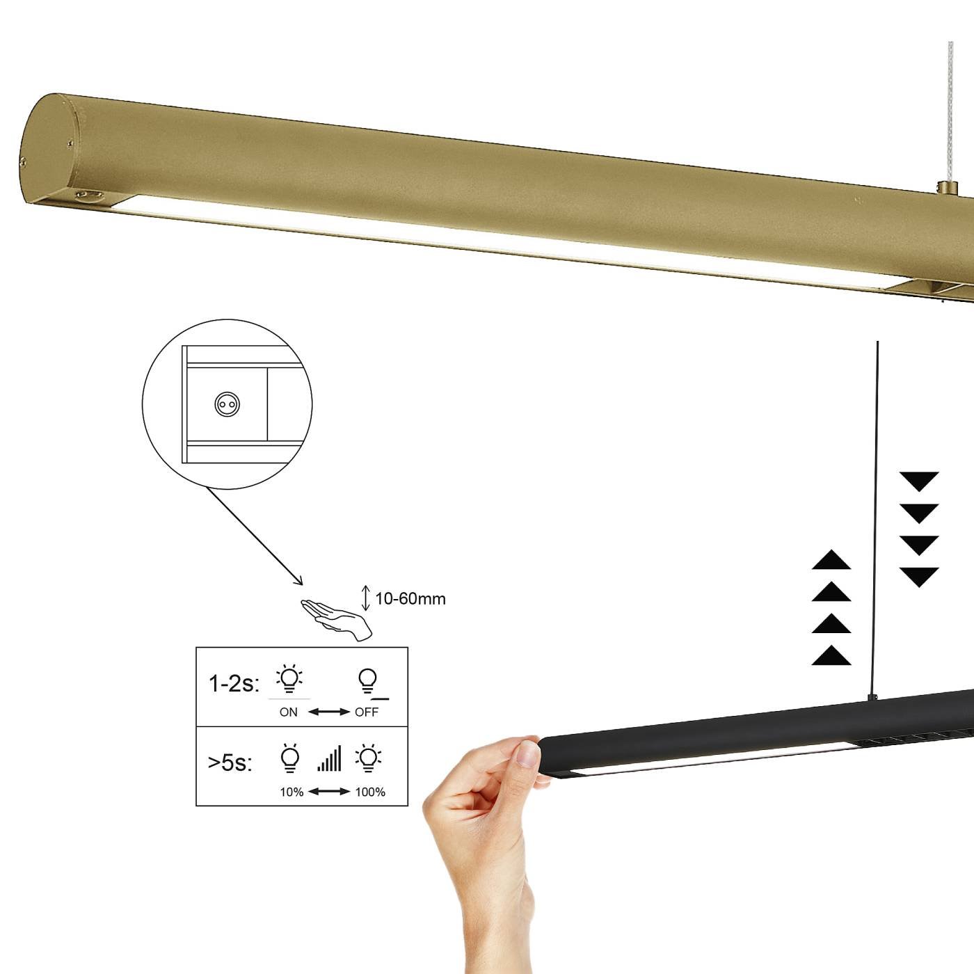 Светильник подвесной Mantra Lineal 9034