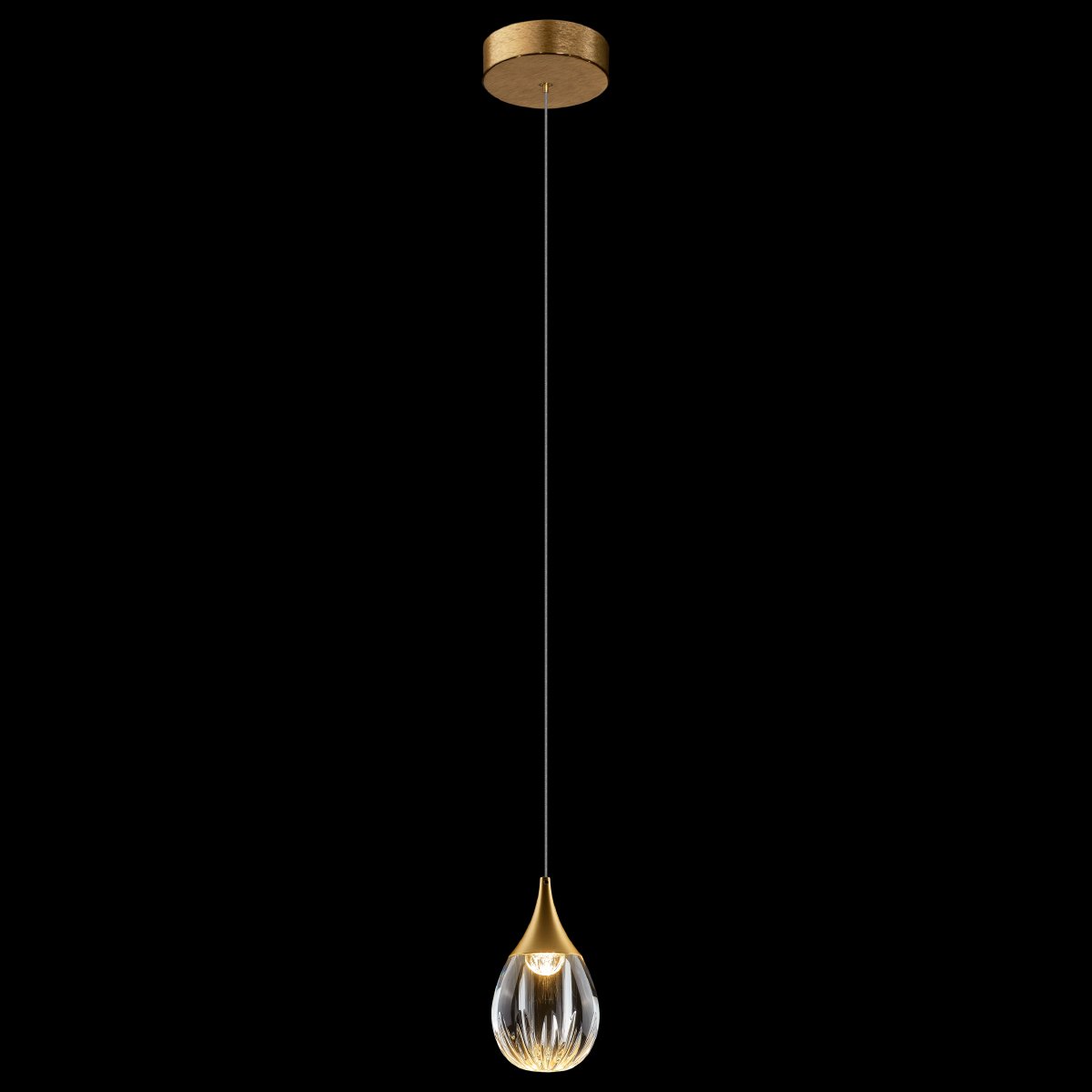 MD24001004-1A gold/clear Светильник подвесной Delight Collection Stilla MD24001004-1A gold/clear
