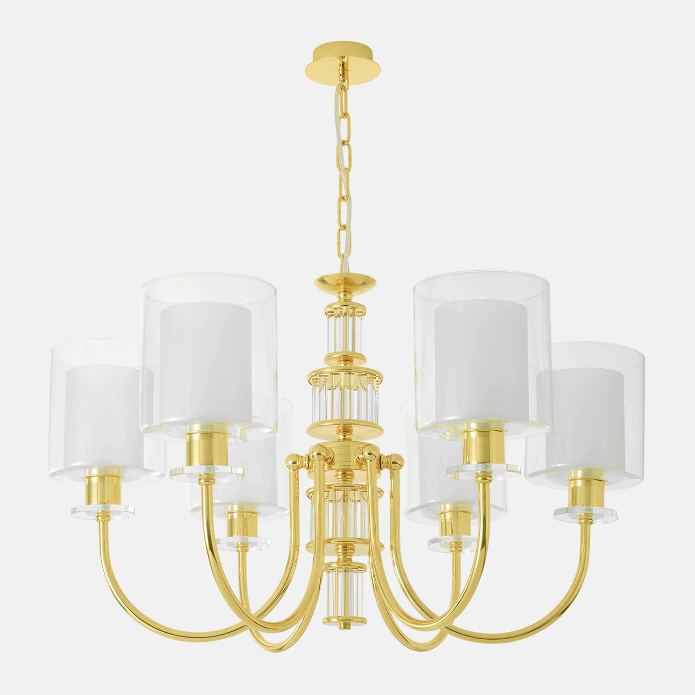 ELENA SP6 GOLD Подвесная люстра Crystal Lux Elena ELENA SP6 GOLD