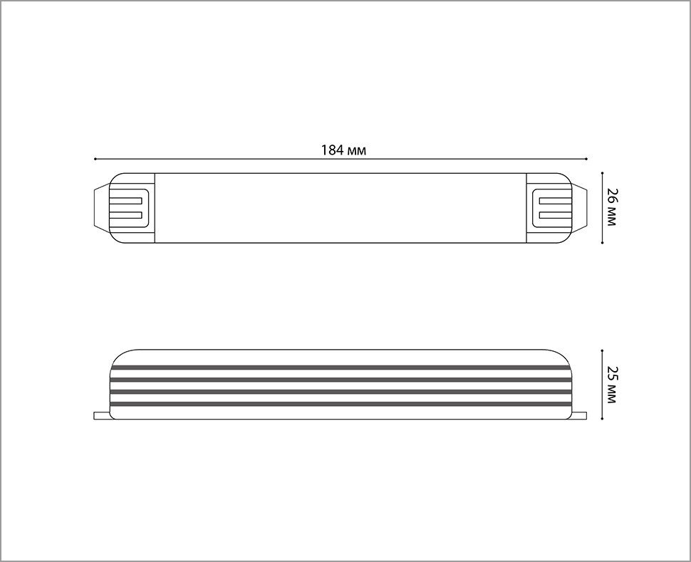 M04-515 ITB-24V-60W Блок питания к светодиодным лентам M04-509/510/511/512 Italline M04-515 ITB-24V-60W