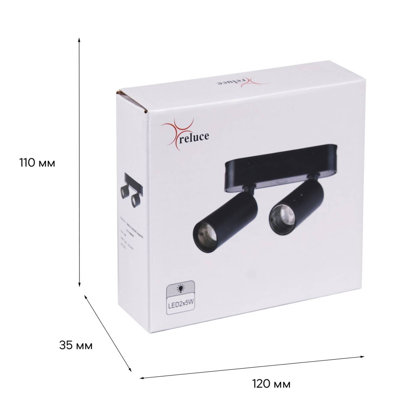 Трековый светильник Reluce 13005-9.3-002UR magnetic LED2x5W BK CCT+SMART