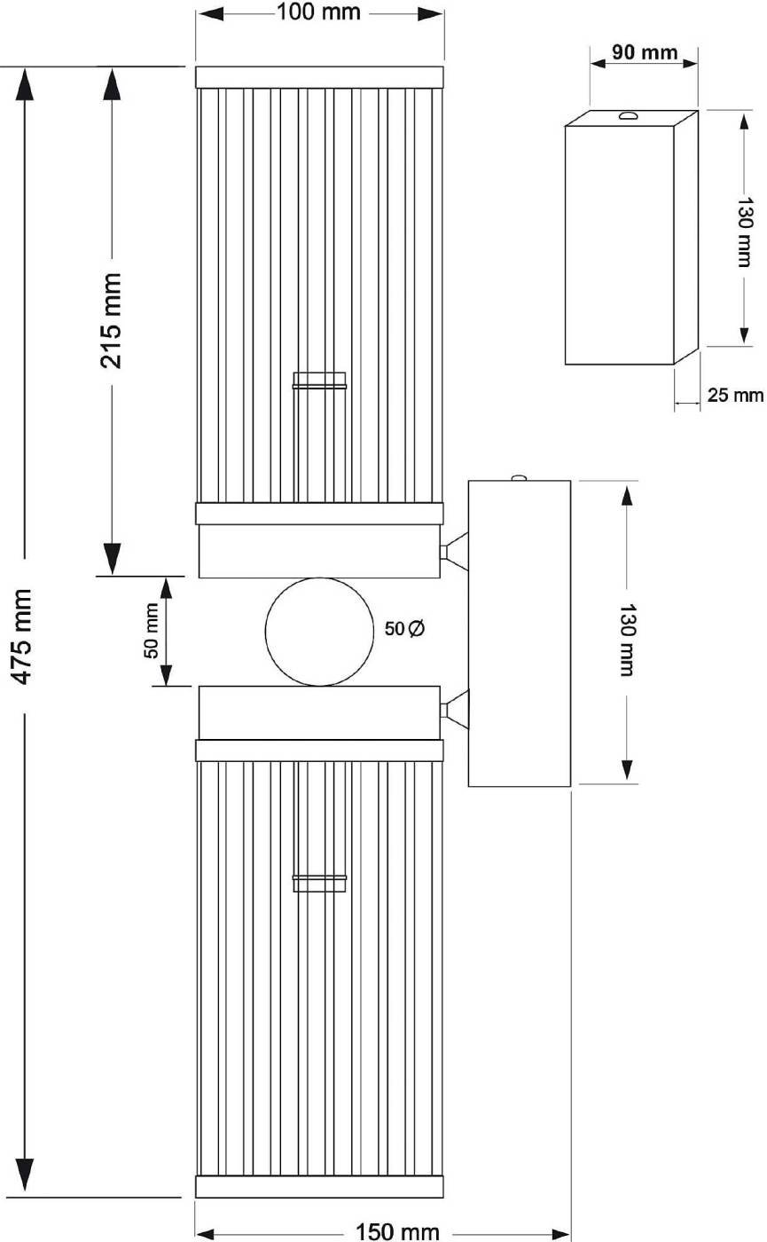 Настенное бра Kutek Lauria LAU-K-2(Z)