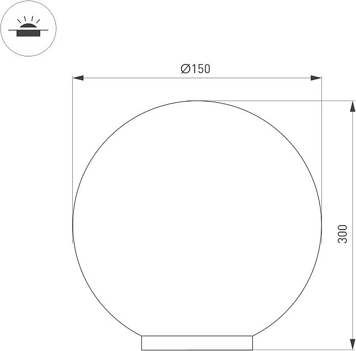 Уличный наземный светильник Arlight 046170