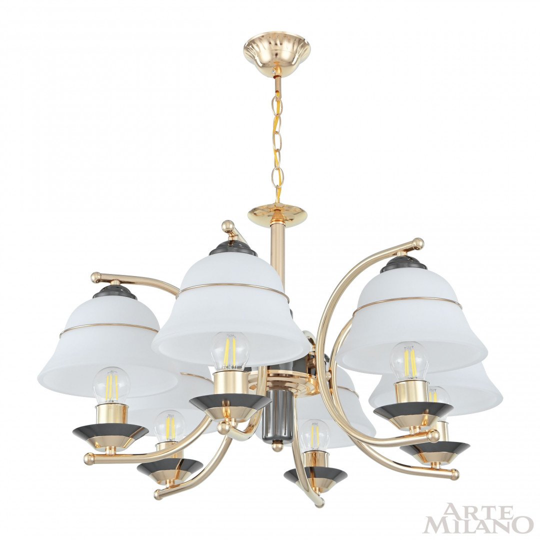 Подвесная люстра Arte Milano Florentia-1240 301240/6 Bk/Gd