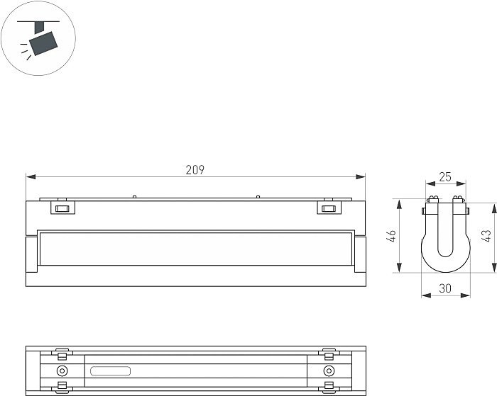 044425 Трековый светильник Arlight Mag-Vibe 044425