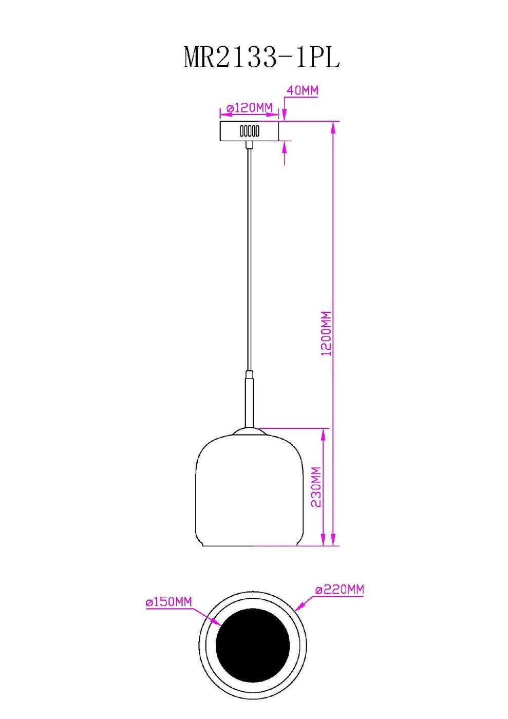 Светильник подвесной MyFar Charlie MR2133-1PL