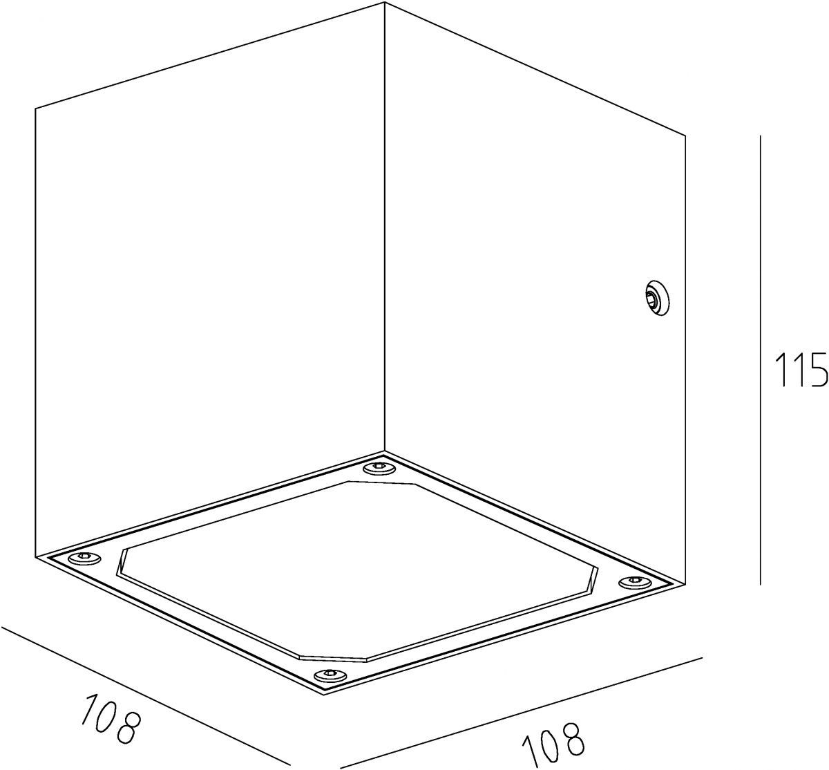 Уличный настенный светильник Deko-Light Cubodo 731025