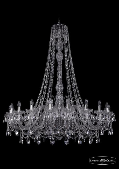 1411/20/460/h-151 Ni Подвесная хрустальная люстра 1411 Bohemia 1411/20/460/h-151 Ni