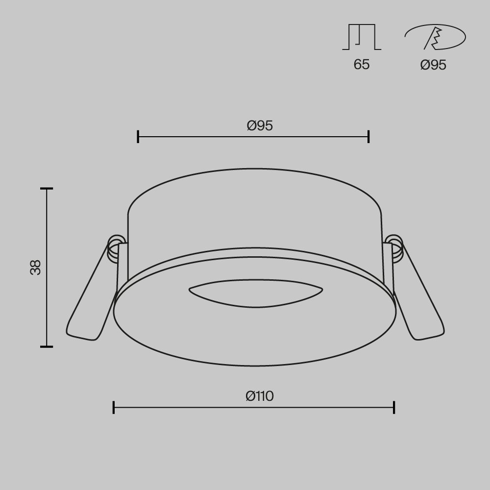 DL027-GX53-W Встраиваемый светильник Maytoni Slim DL027-GX53-W