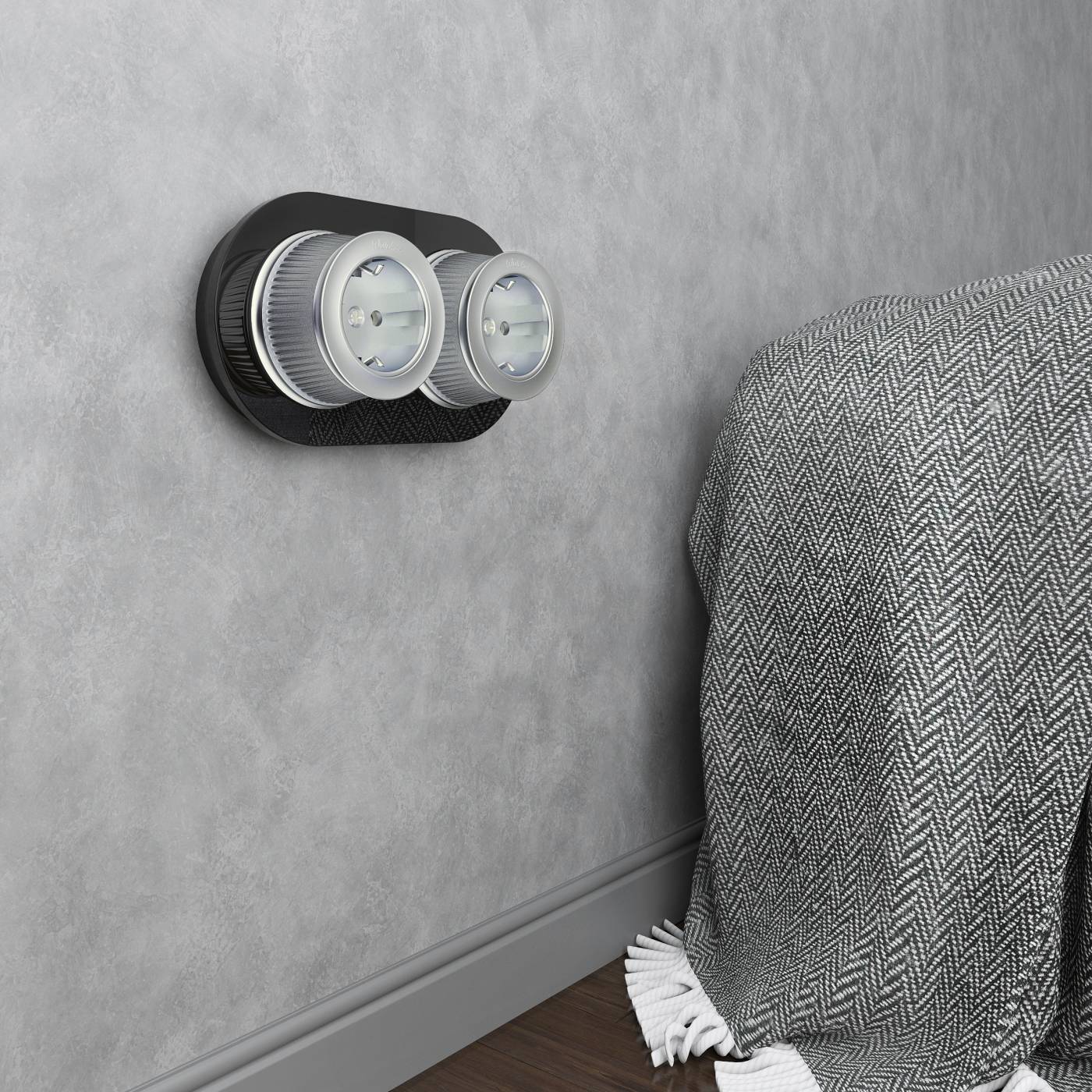 Рамка Werkel W0025108/ Рамка на 2 поста (Черный)