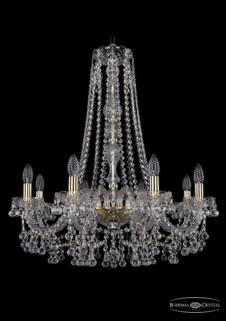 Подвесная хрустальная люстра 1409 Bohemia 1409/8/240/h-75 G
