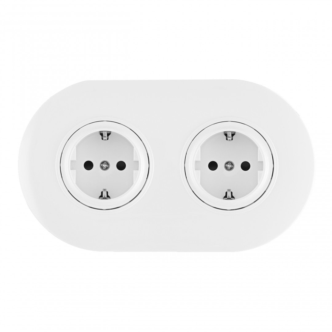 SET08-2-40-1x2 white Розетка Arte Milano Set08-2 SET08-2-40-1x2 white