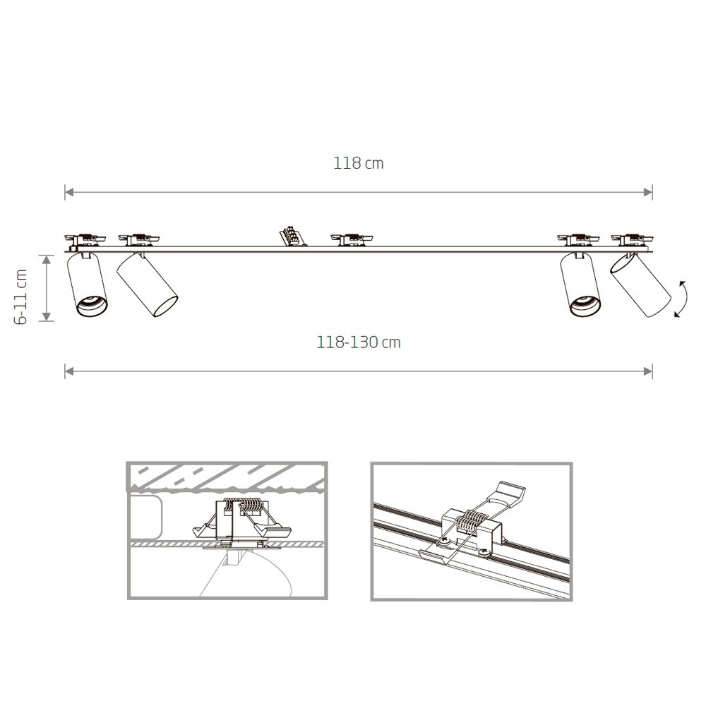 Встраиваемый светильник Nowodvorski Mono Surface 7831