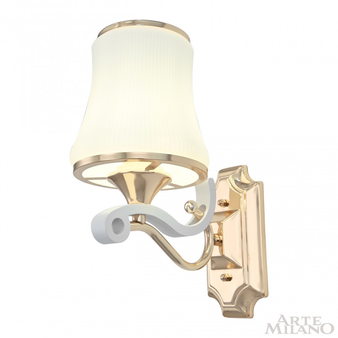 303987/1W Wh/Gd Настенное бра Arte Milano Florentia-3987 303987/1W Wh/Gd
