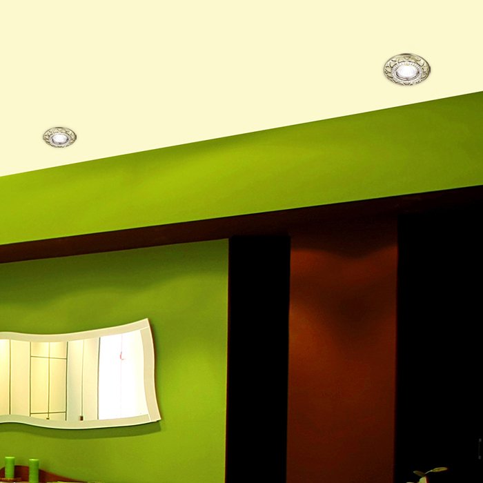 Встраиваемый светильник с узорами Peony 370233 Novotech