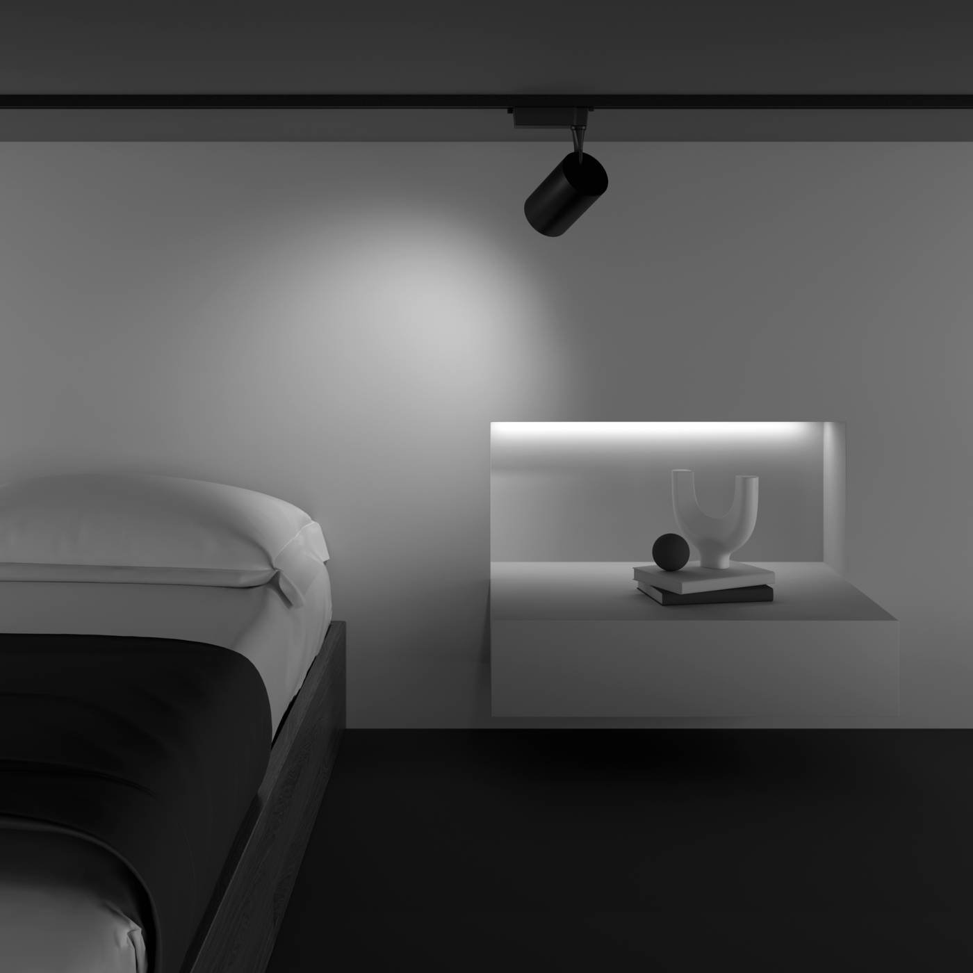 TR003-1-26W3K-W-B Трековый светильник Maytoni Vuoro Unity TR003-1-26W3K-W-B