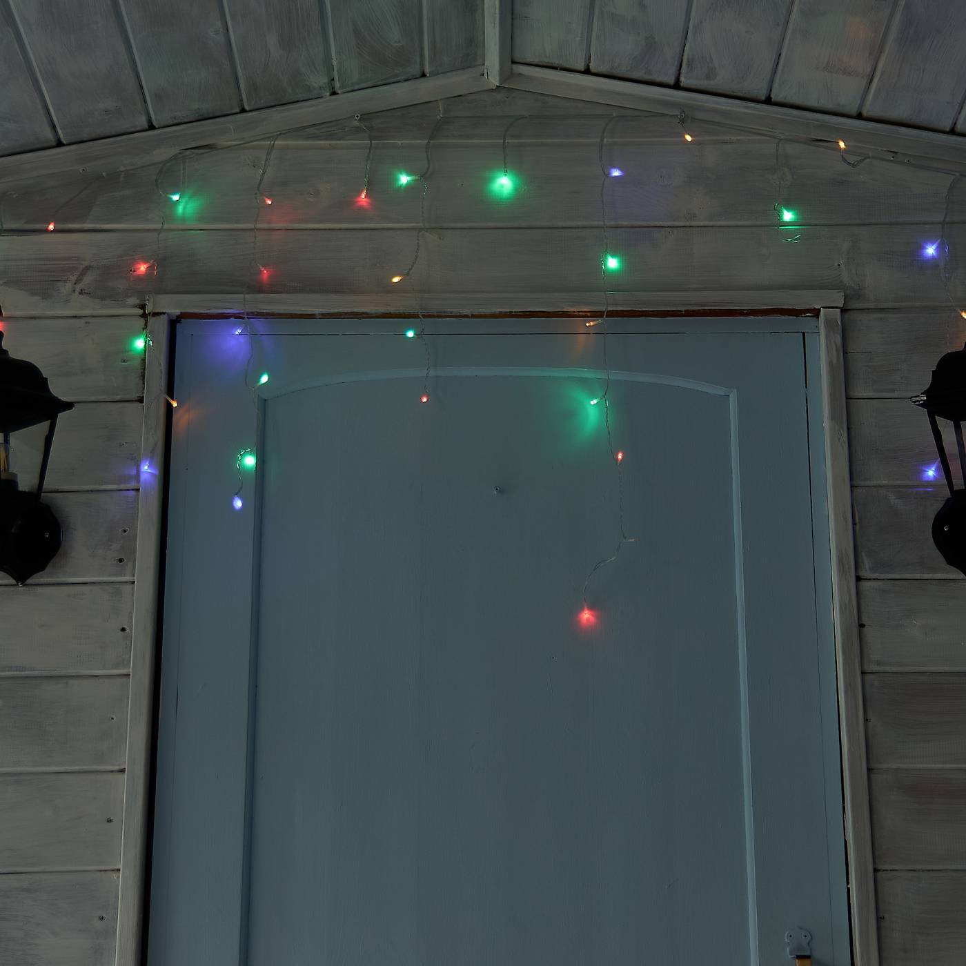 ULD-B10008-480/TTK MULTI IP44 Бахрома светодиодная с эффектом мерцания, 10м Uniel ULD-B10008-480/TTK MULTI IP44