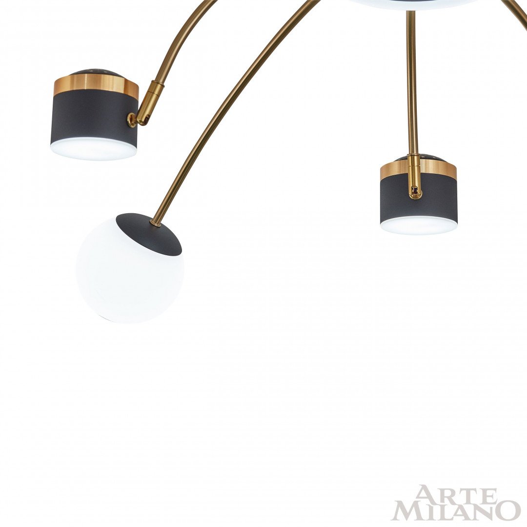 Потолочная люстра Arte Milano Ferrara71040 272040/10 BK/GD
