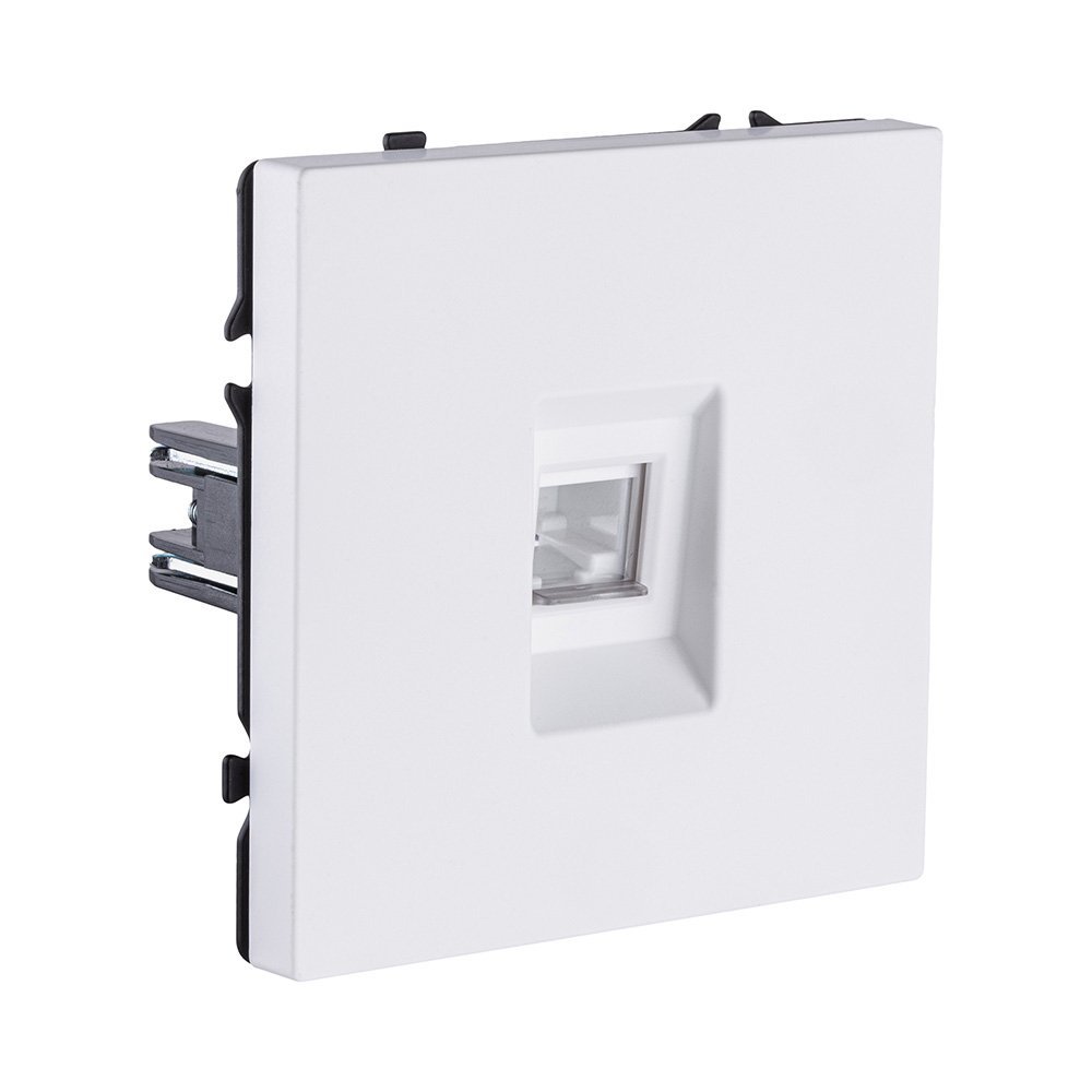 Розетка Ethernet RJ45 Cat.6, белый матовый Kollinger Eclipse EC-017WH