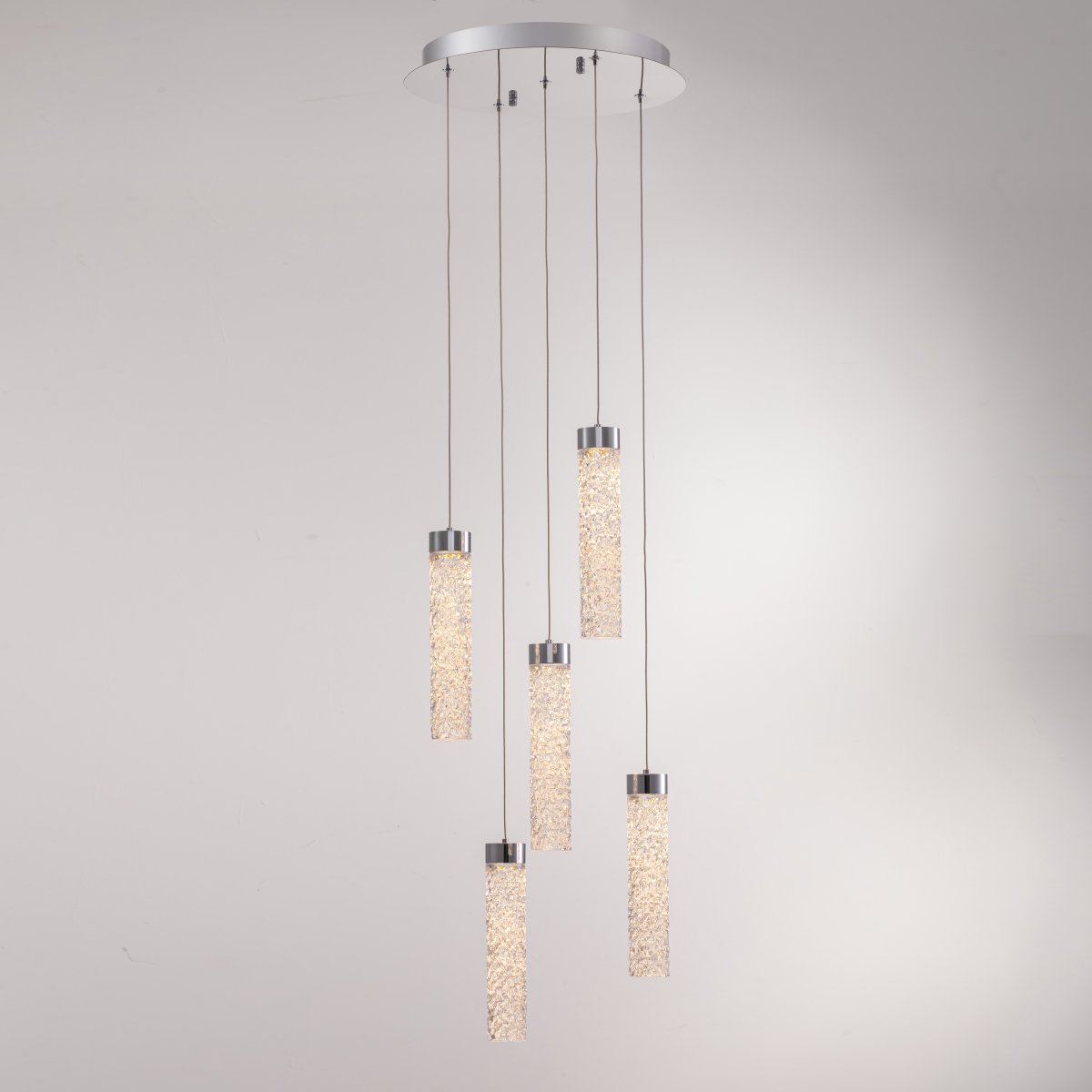 MD24030028-5A chrome/clear Светильник подвесной Delight Collection MD24030028 MD24030028-5A chrome/clear