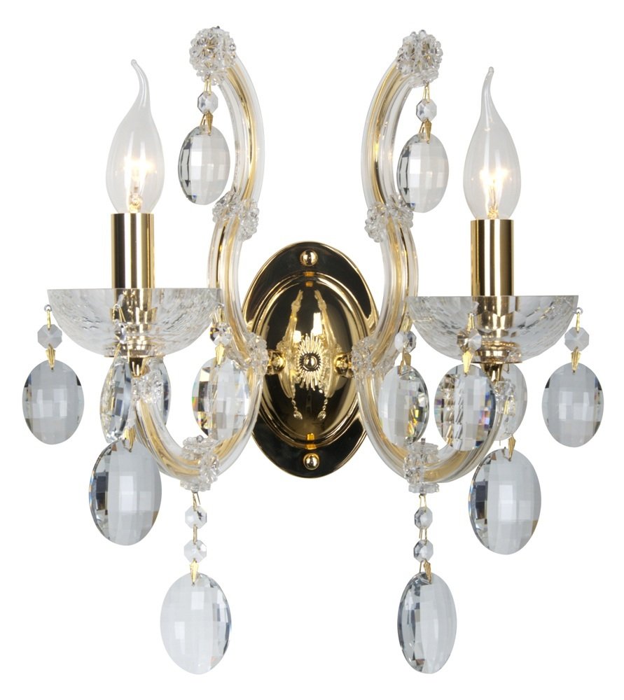 HOLLYWOOD AP2 GOLD Настенное бра Crystal Lux Hollywood HOLLYWOOD AP2 GOLD