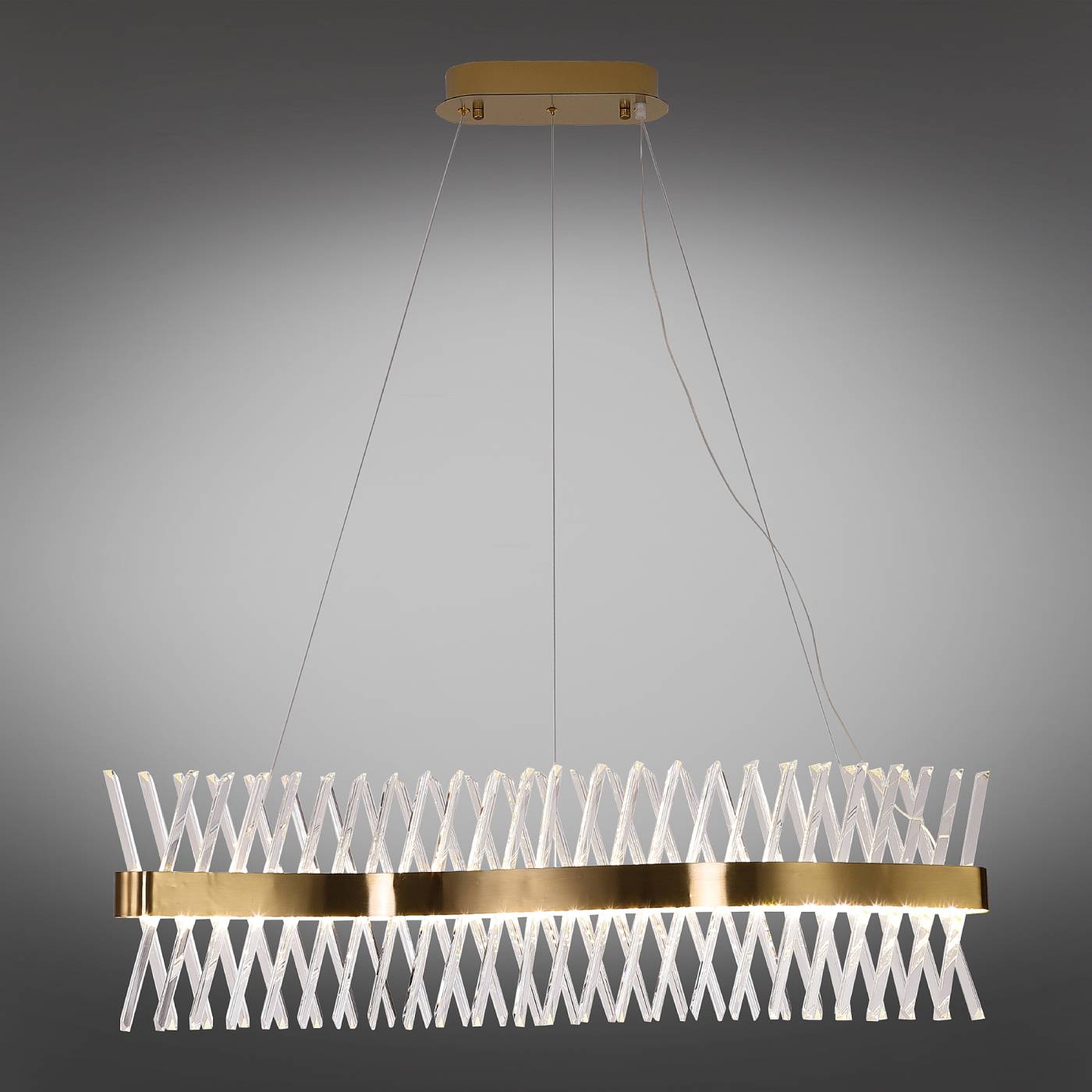 Подвесная хрустальная люстра Strasatti Omnilux OML-99903-44