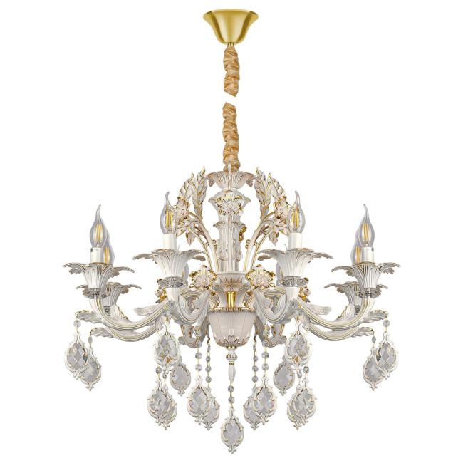 Подвесная люстра AM Group Cleopatra CLEOPATRA SP8 WH+GL