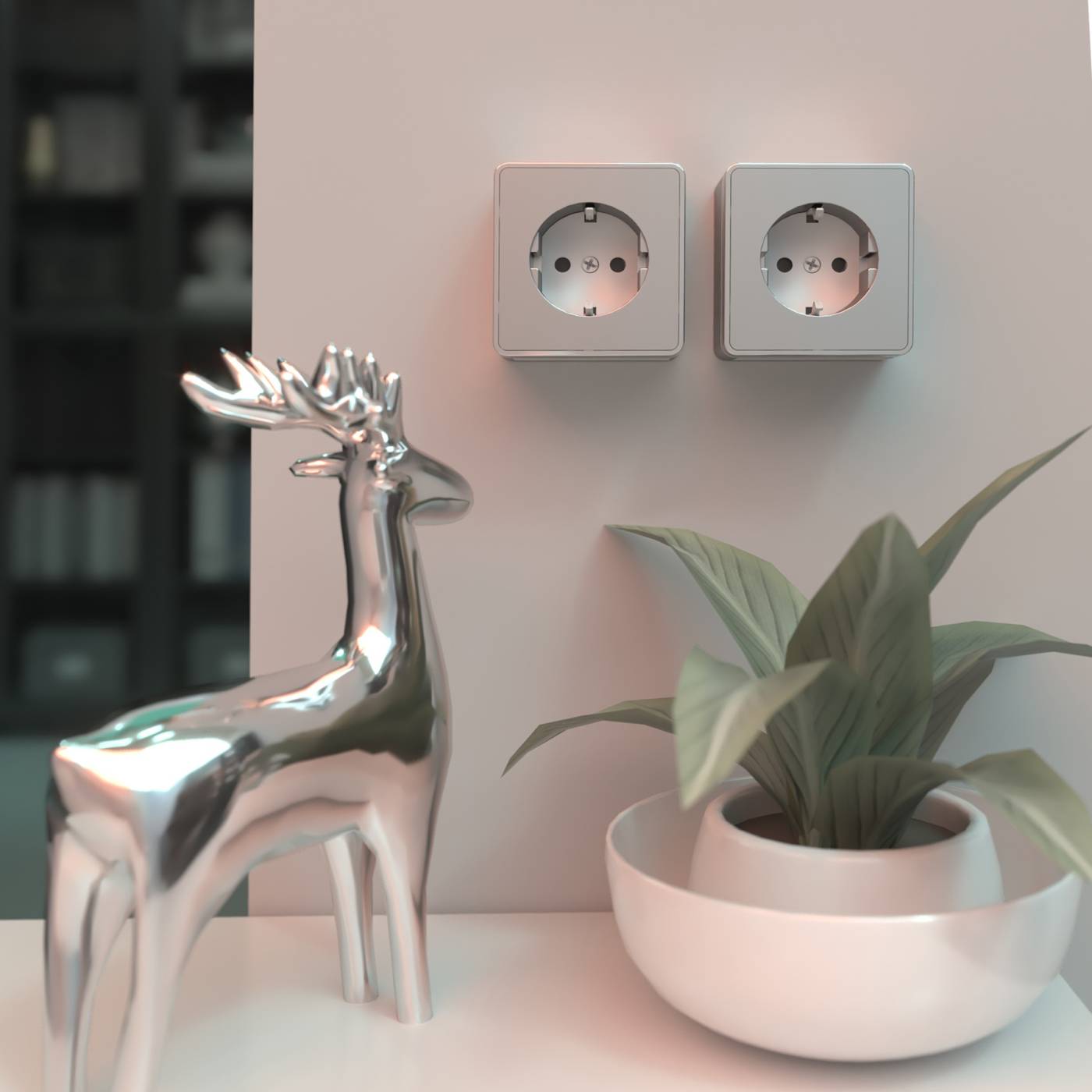 Розетка Werkel W5071006/ Розетка с заземлением Gallant (серебряный)