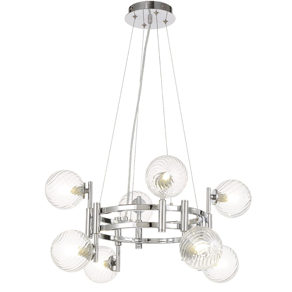 LUXURY SP8 CHROME Подвесная люстра Crystal Lux Luxury LUXURY SP8 CHROME