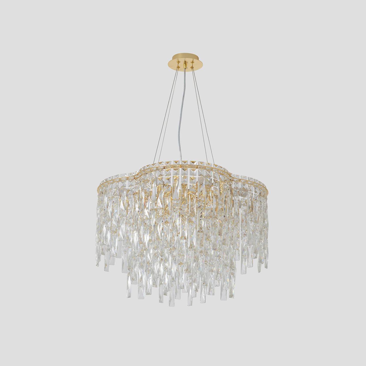 ABRIL SP12 GOLD Подвесная люстра Crystal Lux Abril ABRIL SP12 GOLD