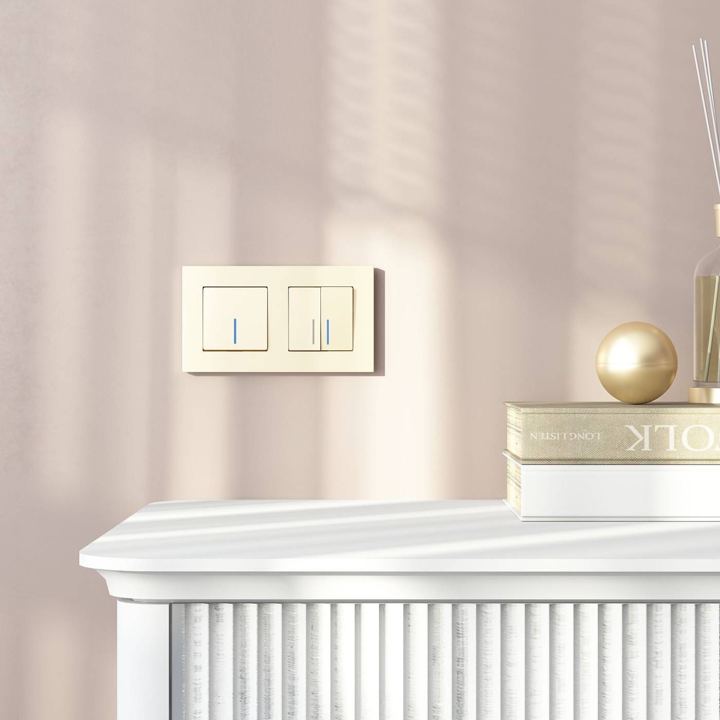 Рамка Werkel W0022911/ Рамка на 2 поста Slab (шампань софт)