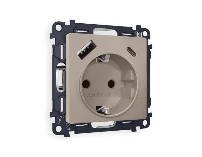 Розетка Ambrella Volt ALFA MA370010